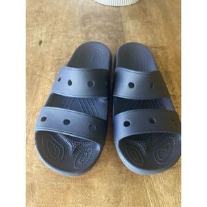 Crocs Classic Slide Sandals Blue Women’s Comfort Slip On Pool Shower Shoes